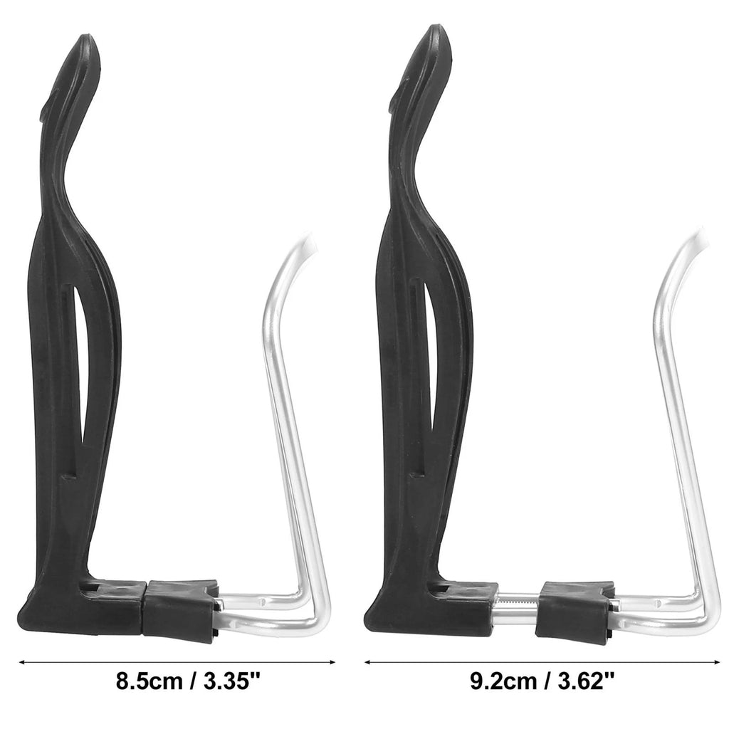 2pcs Adjustable Drink Bottle Cages Rack for Motorcycle Bicycle Silver (—)
