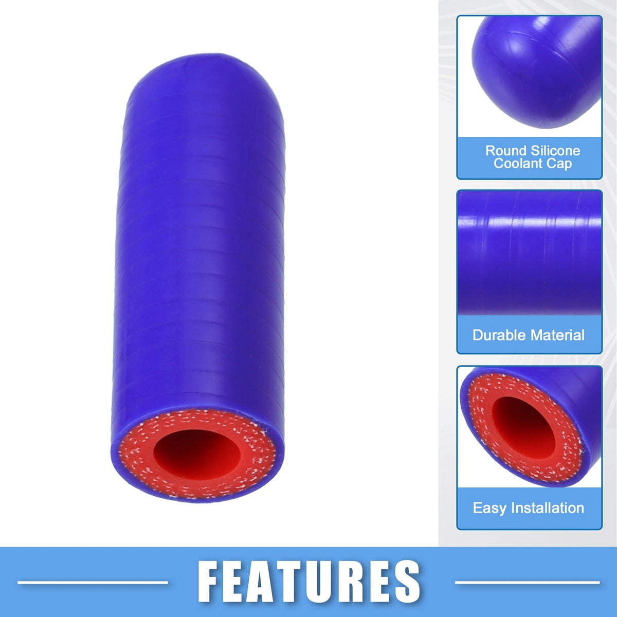 Set of 4 Silicone Coolant Hoses for Car (12mm ID)