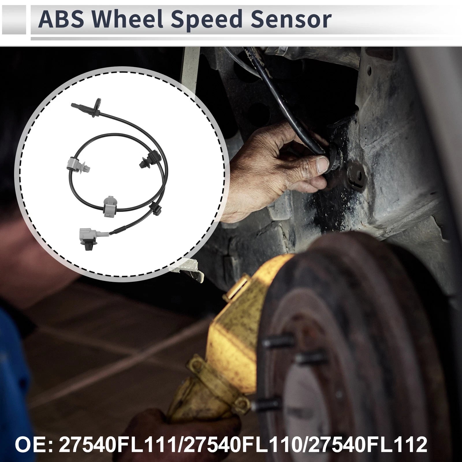 ABS Wheel Speed Sensor Front Left Replacement for Subaru Crosstrek (2013–2017)