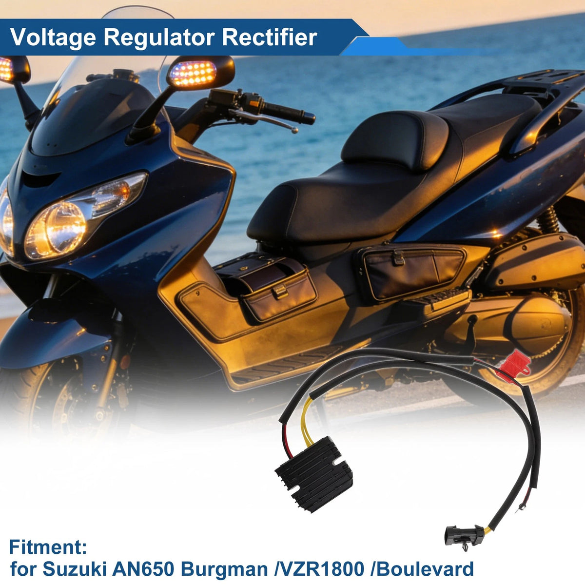 Voltage Regulator Rectifier for Suzuki AN650 Burgman/VZR1800/Boulevard (2003–2023)