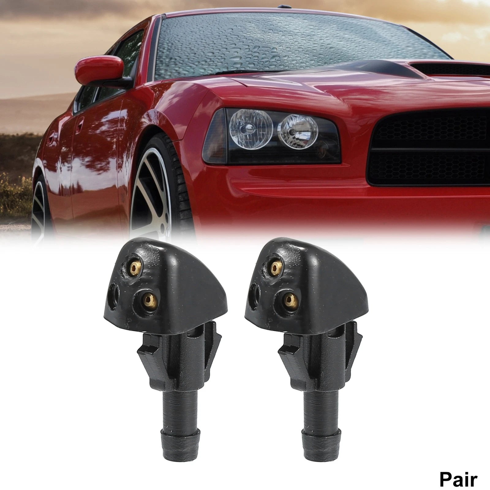 1 Pair Windshield Washer Nozzles for Suzuki Swift MK2 (2005–2010)