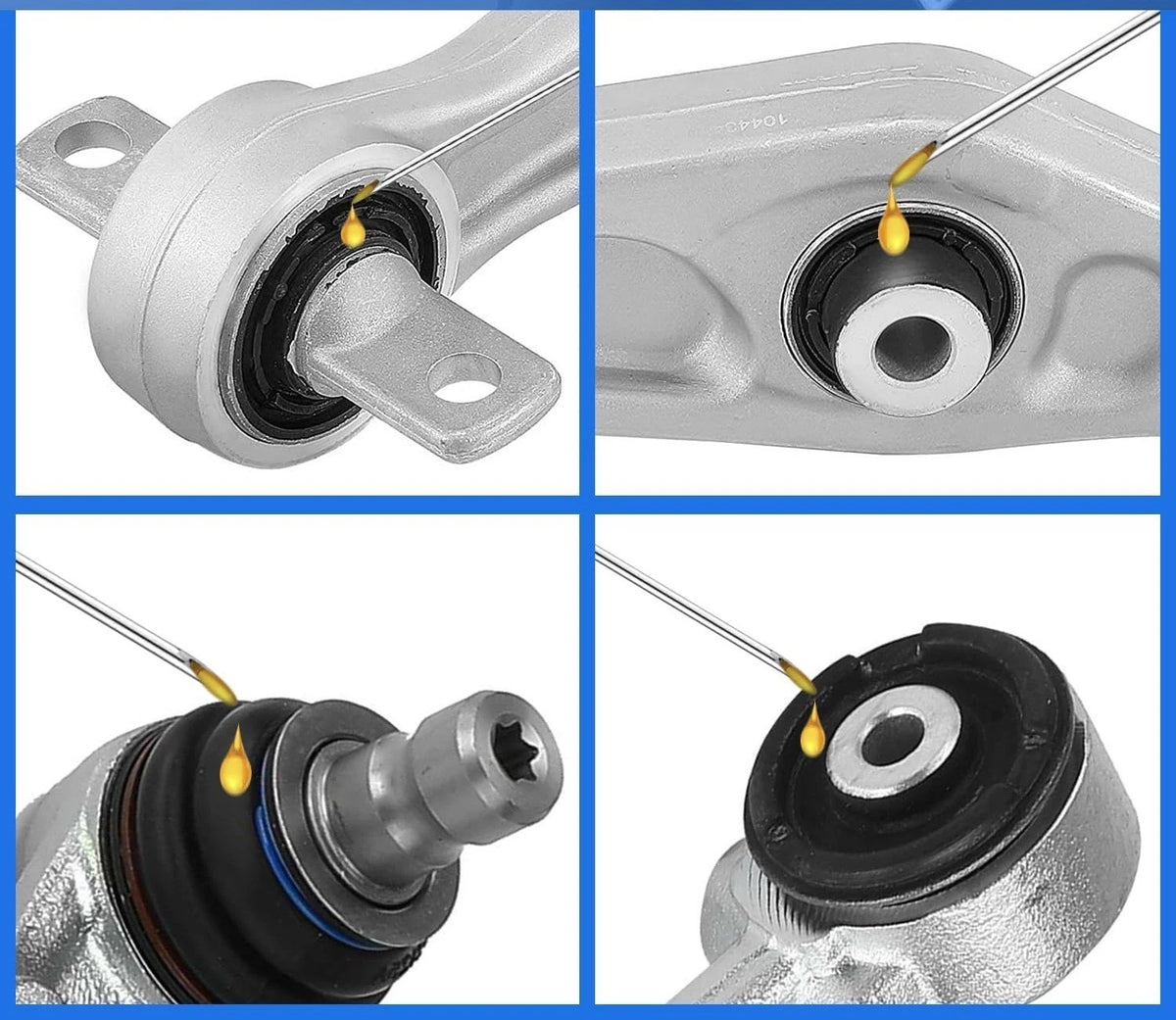 7pc Manual Grease Applicator Kit for Precise Grease Delivery