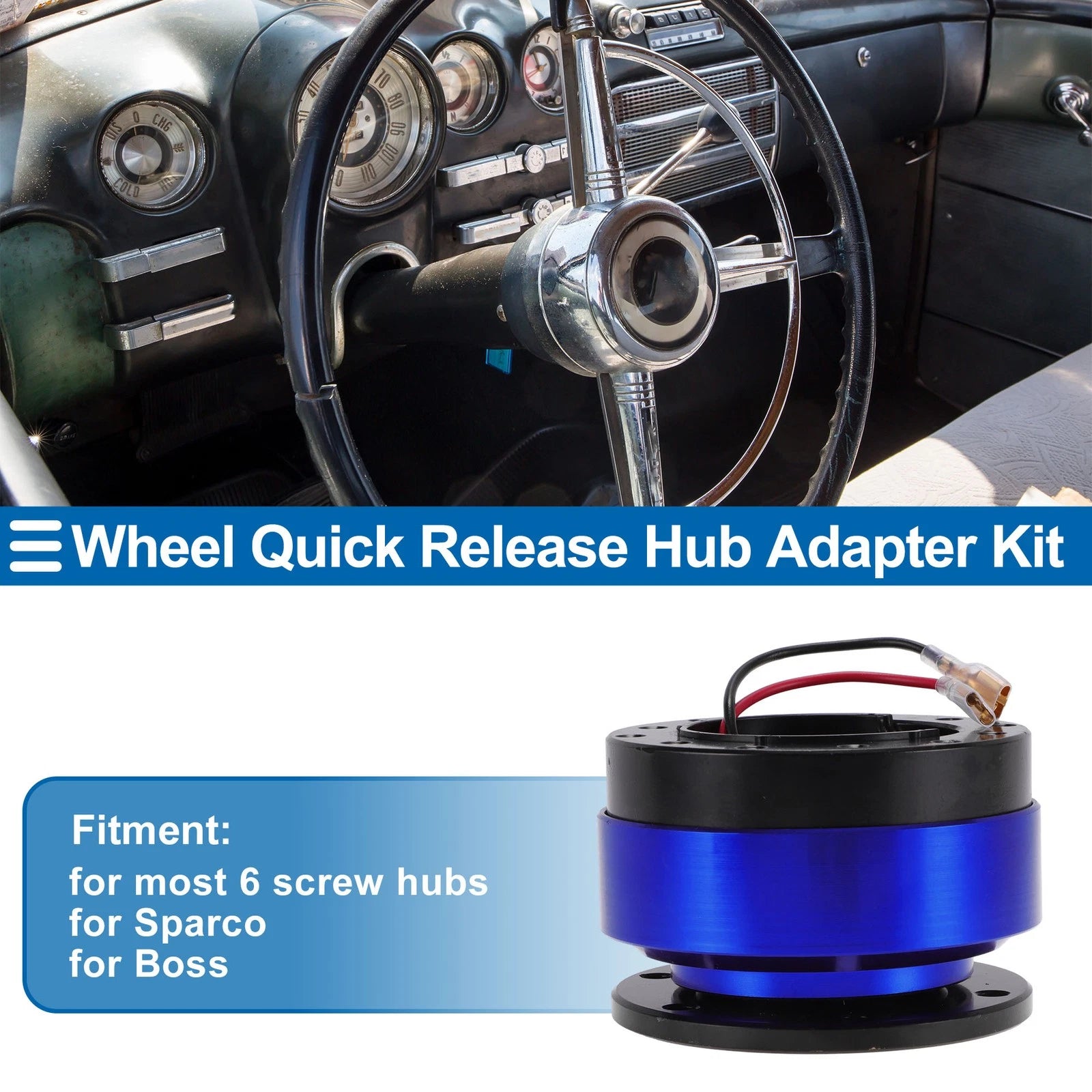 Steering Wheel Quick Release Hub Adapter for