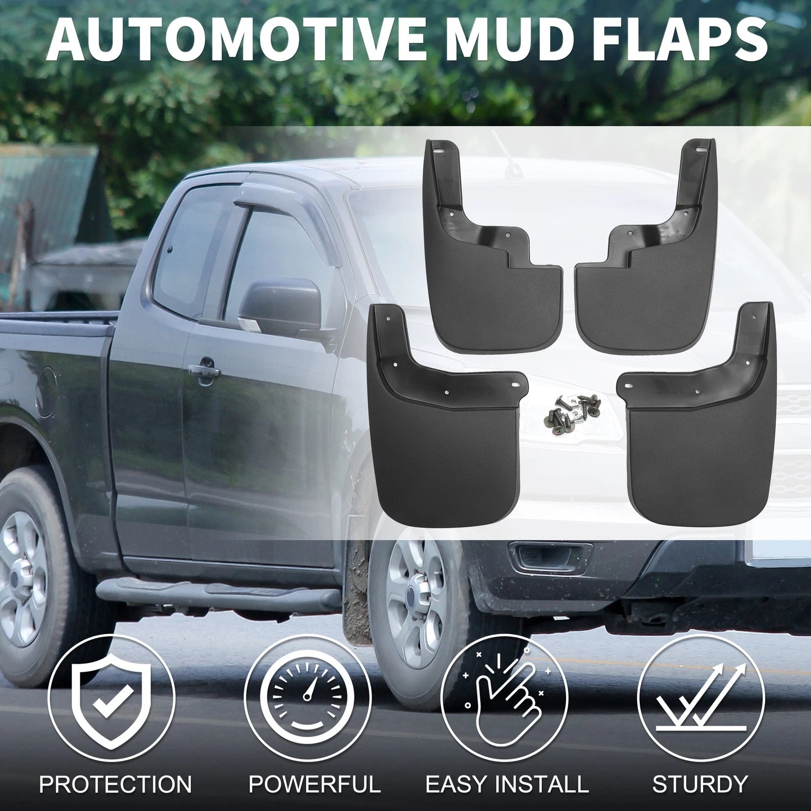 Mud Flaps Splash Guard Mud Guard Front for Chevrolet Canyon Colorado (2015–2019)