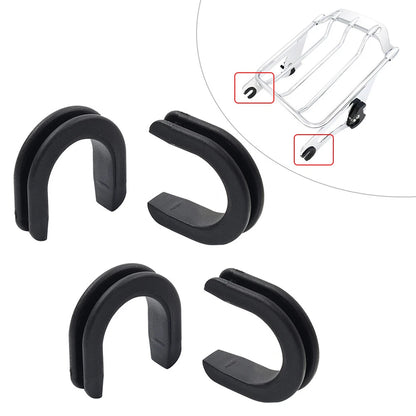 2 Pair Sissy Bar Luggage Rack Side Mounting Grommet for Harley (2009–2009)