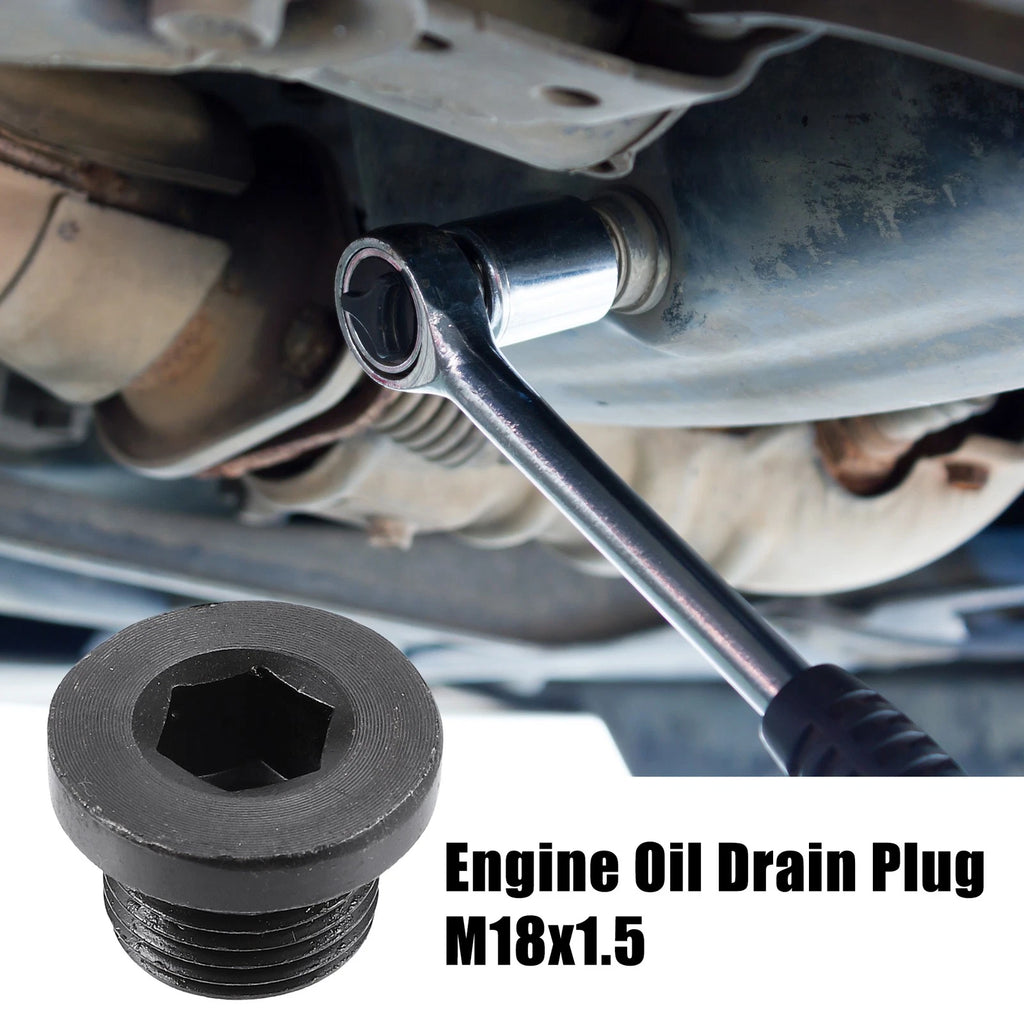 Engine Oil Drain Plug Screw with Gasket 4 Pack for BMW Mazda (1990–2025)