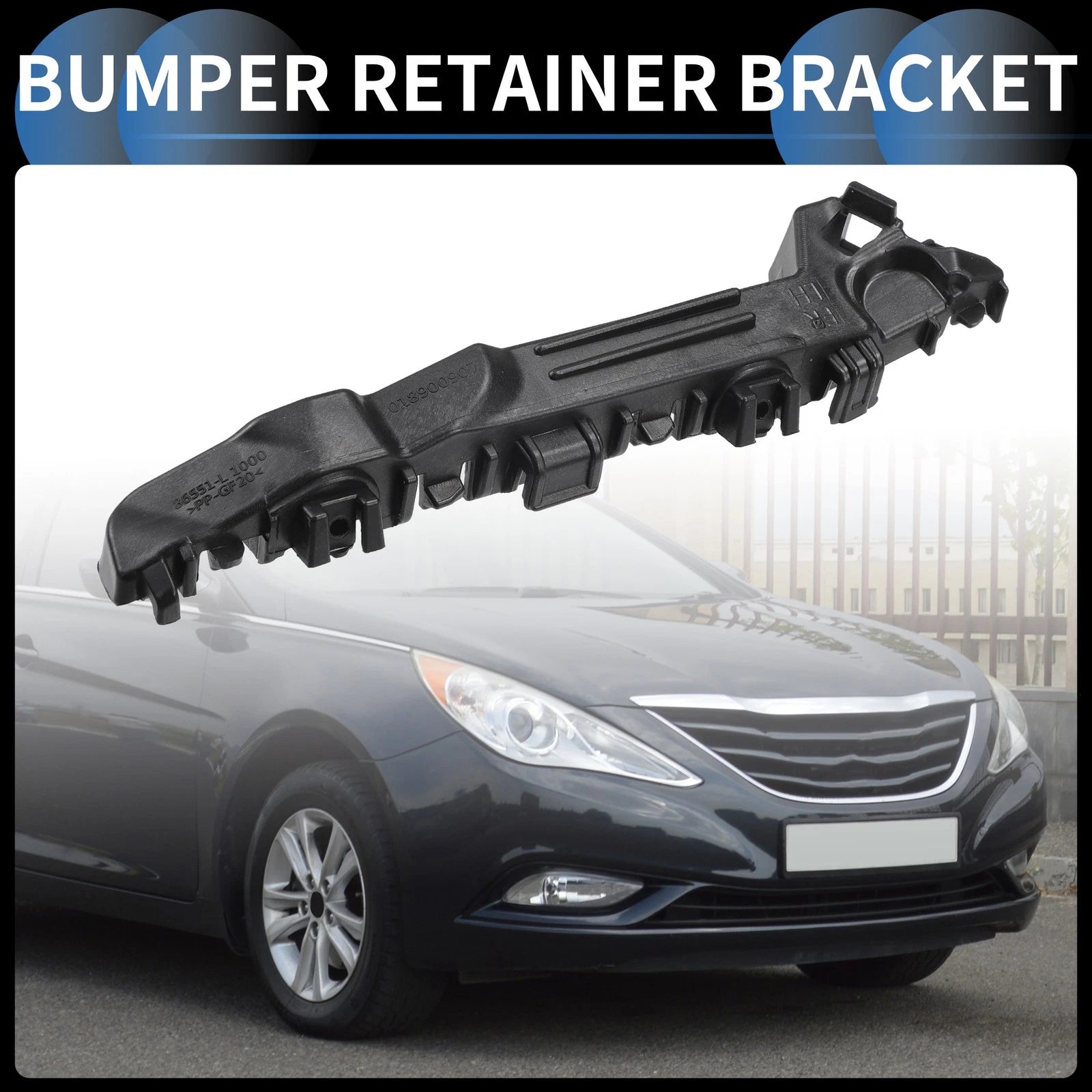 Left Front Bumper Retainer Bracket for Hyundai Sonata (2020–2023)