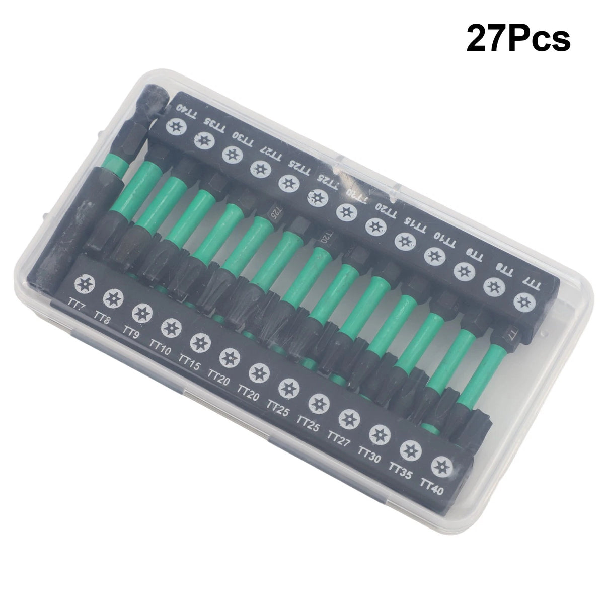 27 Piece Magnetic Torx Bit Set for Automotive and Industrial Use