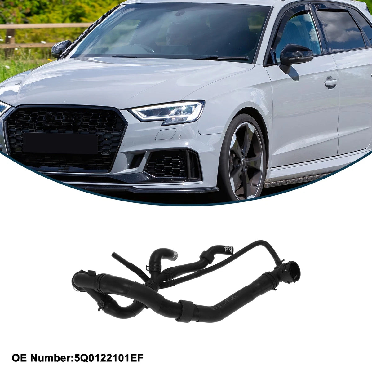 Radiator Hose Replacement Rubber Water Pipe for Audi A3 1.8 (2015–2017)