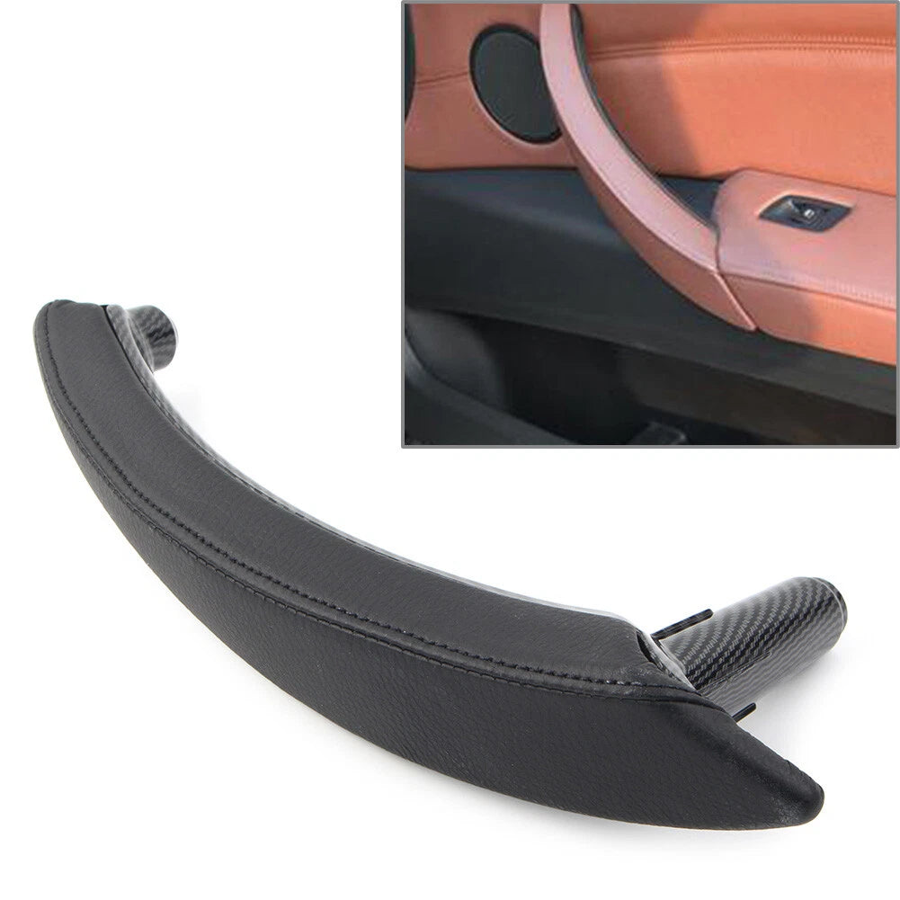 1Pcs Door Trim Pull Handle Real Leather for BMW X5 X6 (2007–2013)