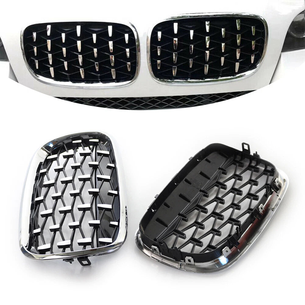 2X Chrome Front Kidney Grille for BMW X5 E70 (2007–2013)