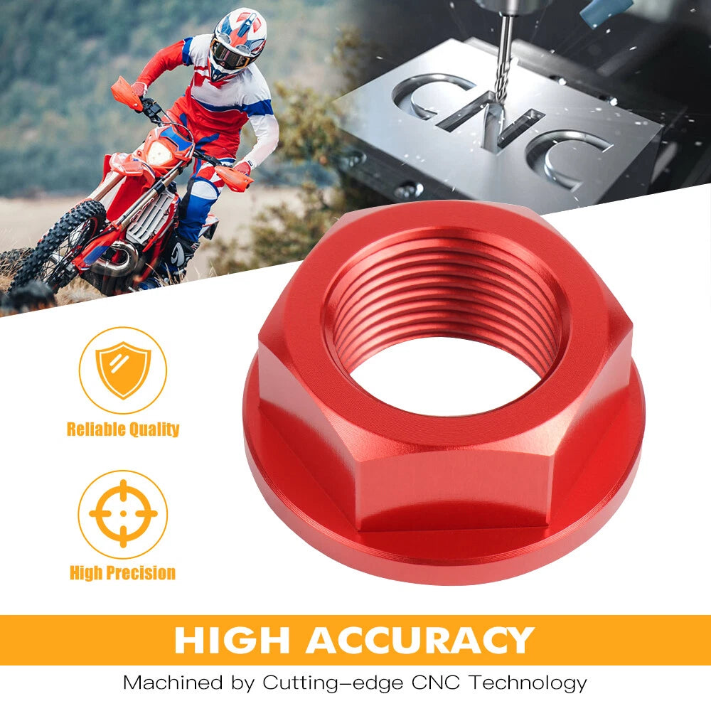 Rear Axle Nut for Beta Xtrainer 300 (2015–2022), RR 400 450 498 4T (2012–2014)