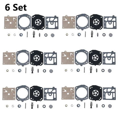 6x Chainsaw Carburetor Carb Rebuild Kit Replacement Parts Fit For Walbro K22-HDA