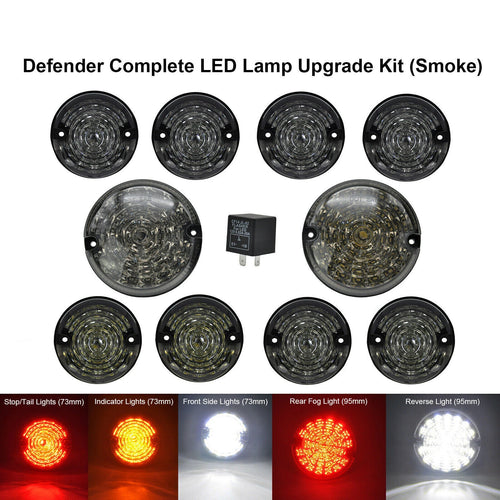 10pcs LED Light Upgrade Kit for Land Rover Defender 90/110 (1983–2016)