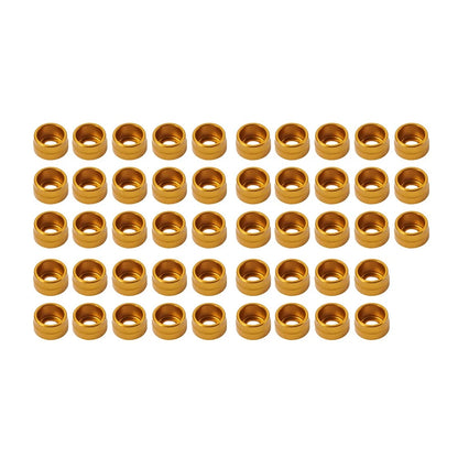 48X Engine Bolt Topper Caps Gold for Harley Twin Cam (2000–2017)