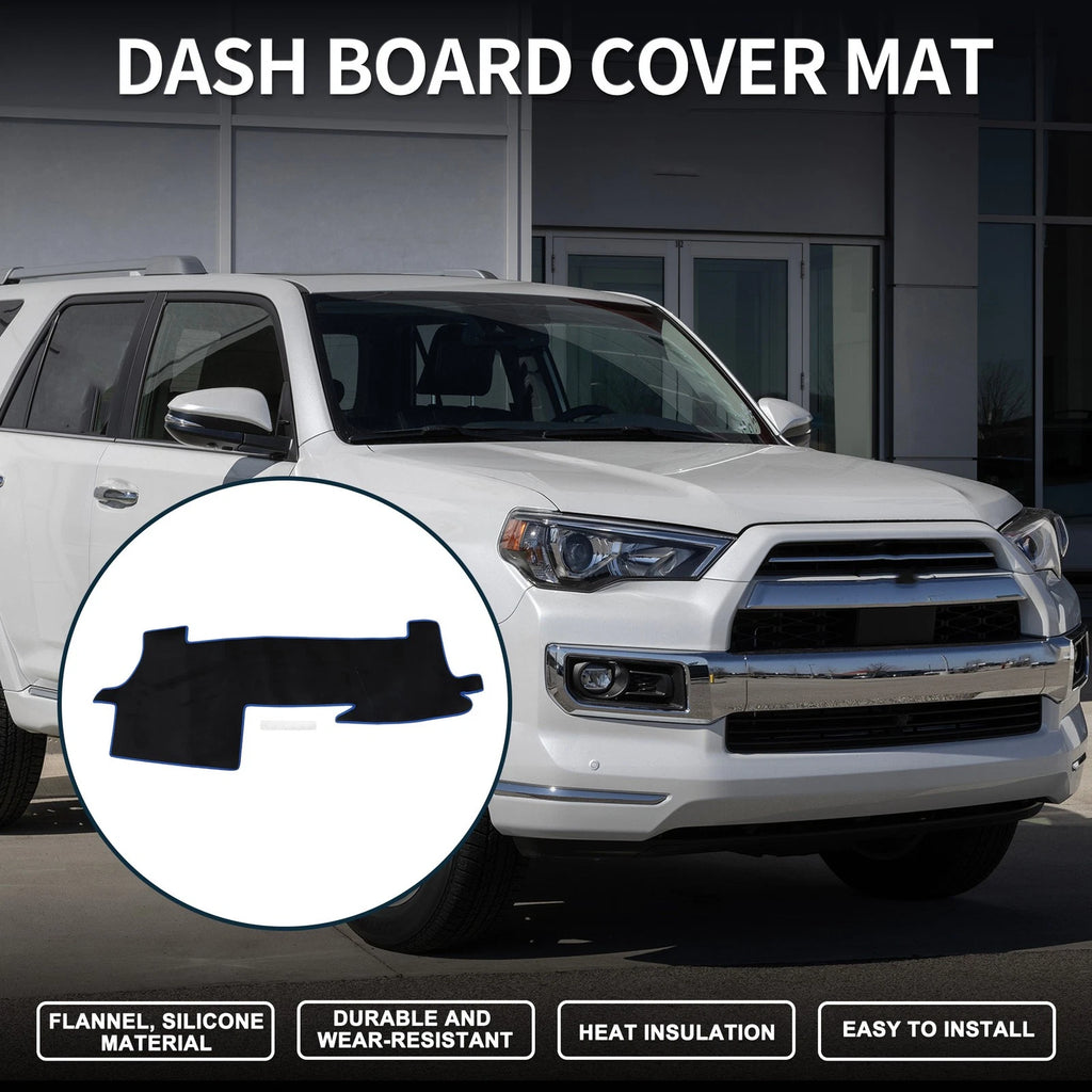 Dash Cover Mat Sun Protector for Toyota Mark X (2005–2013) Black Blue