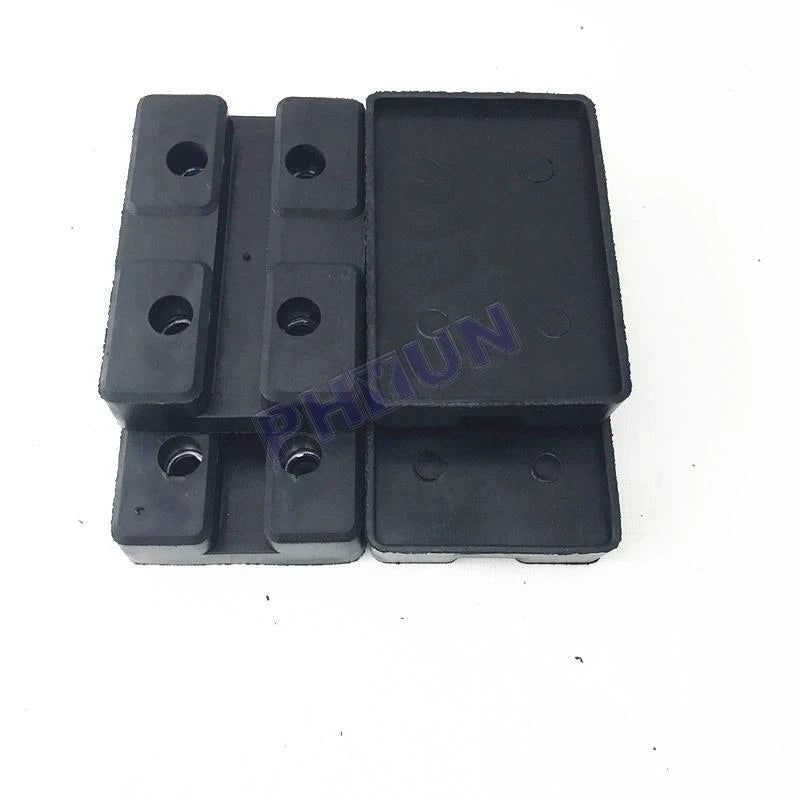 4Pcs Heavy Duty Rectangle Rubber Arm Pads Car Truck Hoist Lift Accessories Black