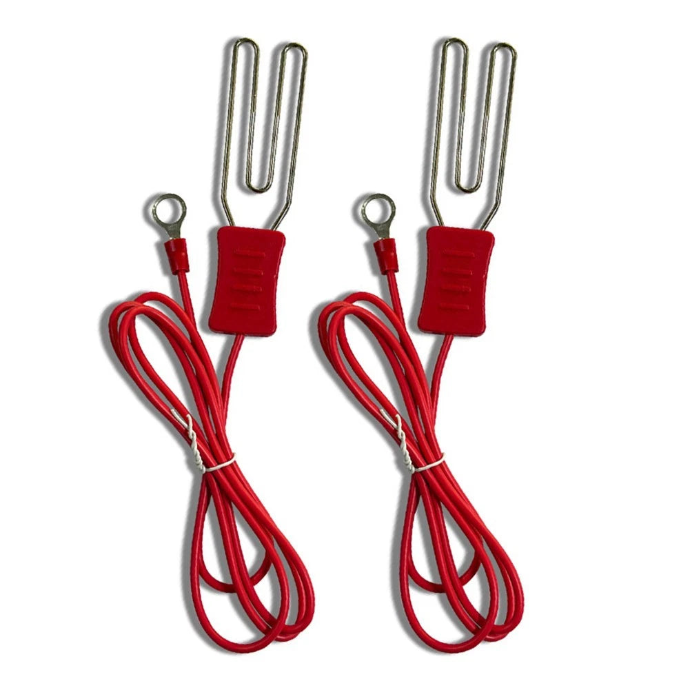 Electric Fence Ground Connection Kit with Stainless Steel Alligator Clips