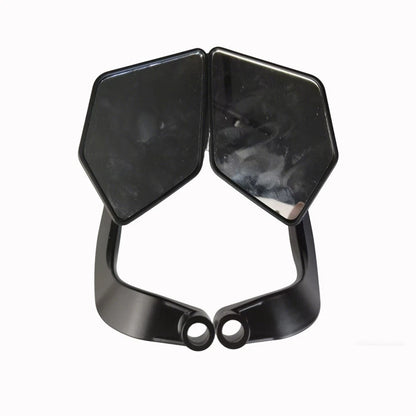 Rearview Mirror Pair for Motorcycle (Black ABS Blade)