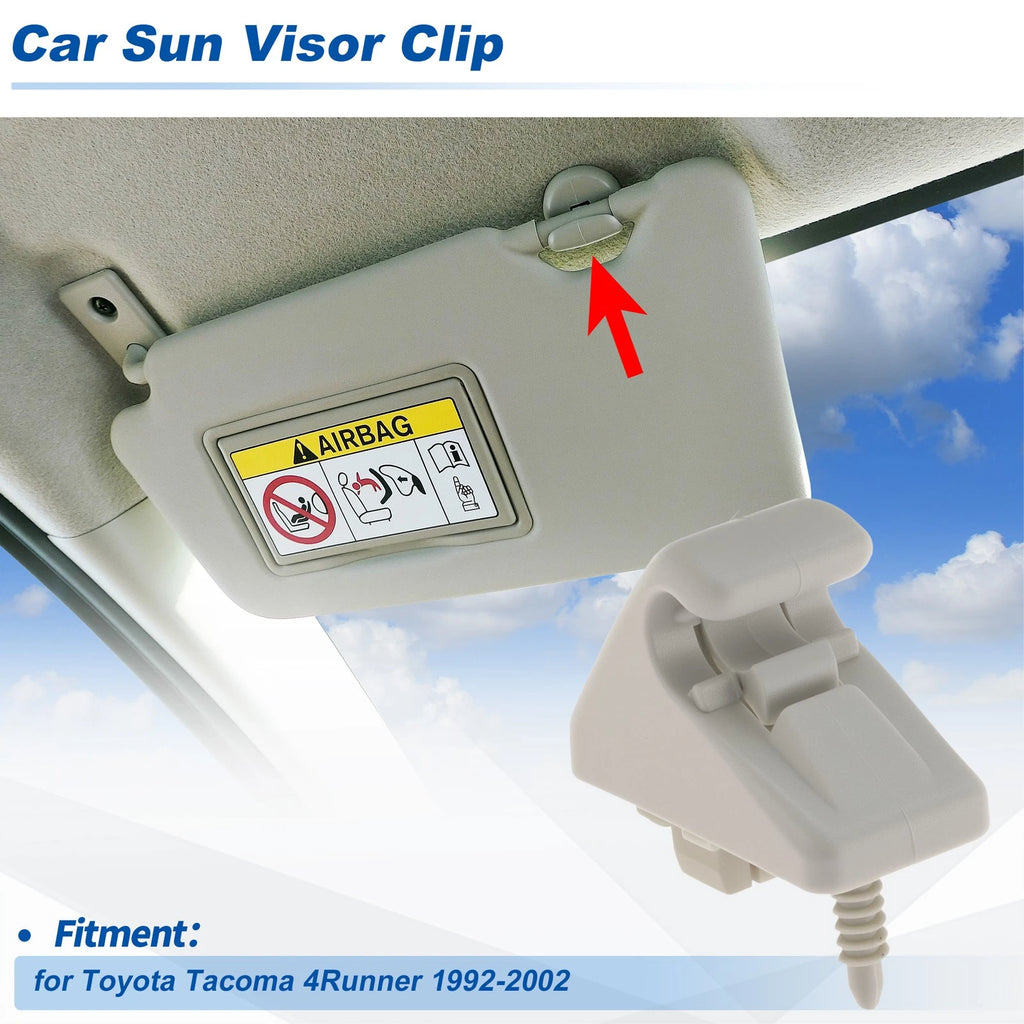Sun Visor Clip Replacement for Toyota Tacoma 4Runner (1992–2002)