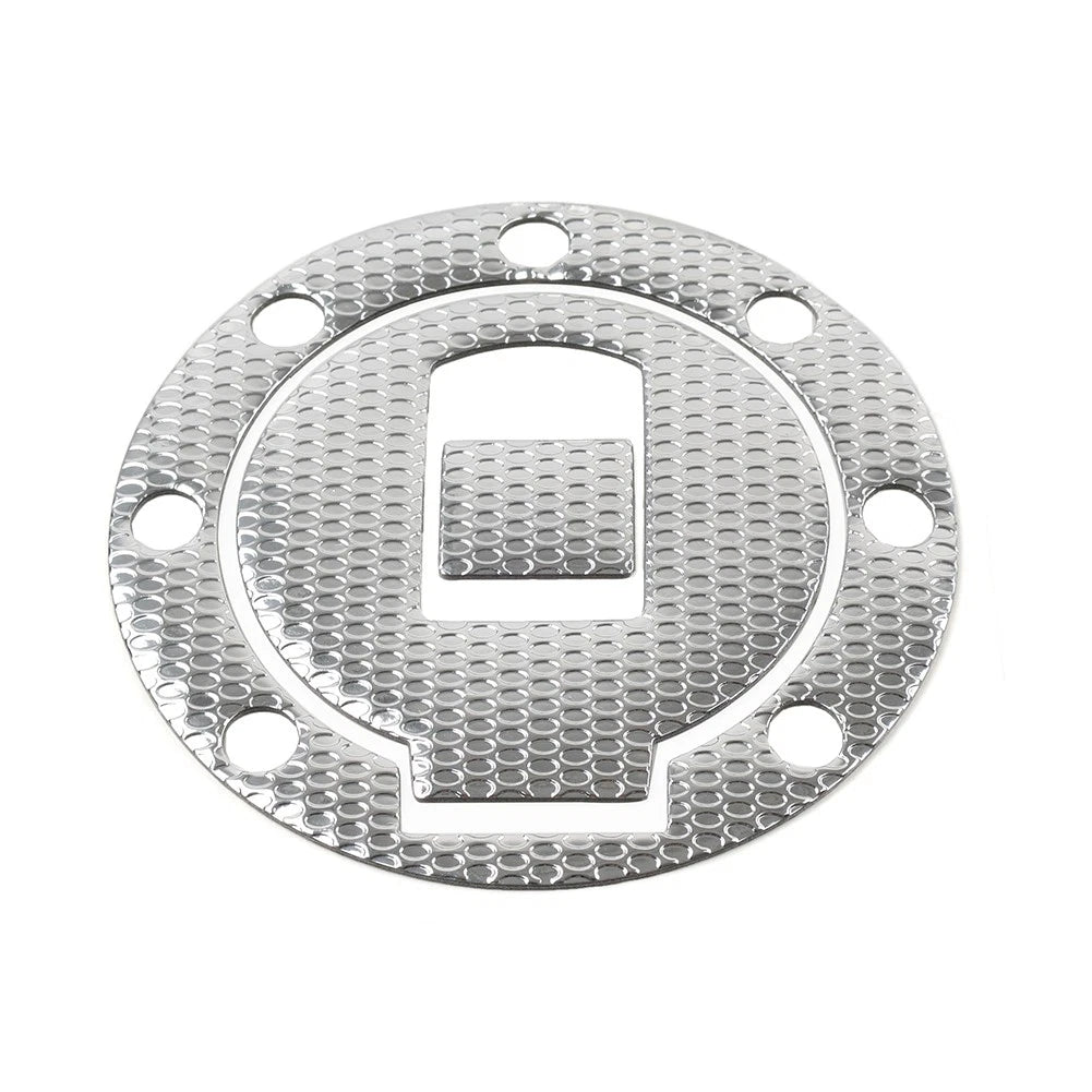 Fuel Tank Cap Cover Pad Sticker for Yamaha XJR400 (1997–2000) Silver