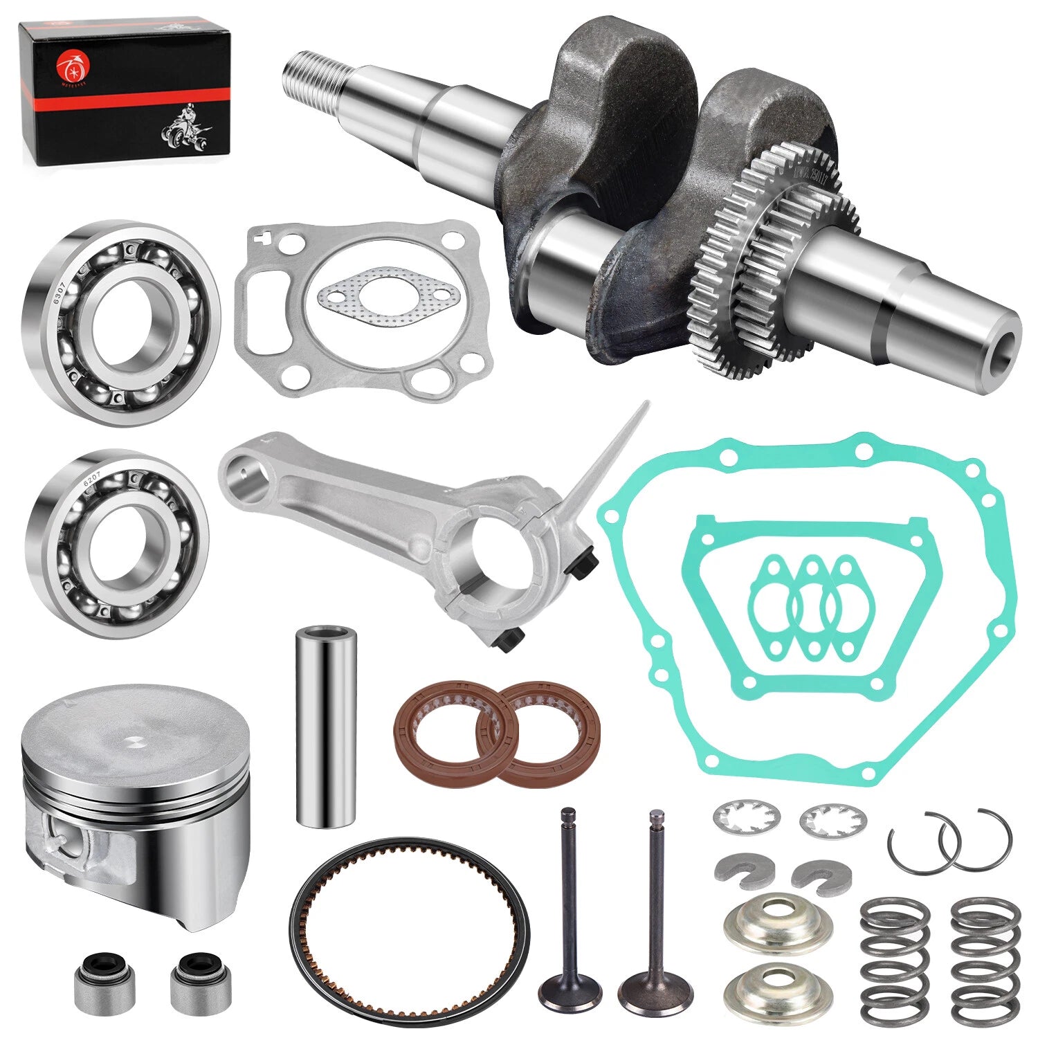 Crankshaft Connecting Rod Piston Valve for Yamaha G21 G22 G27 G28 (2000–2023)