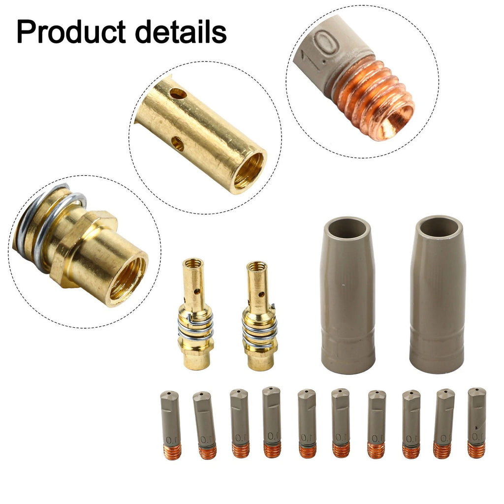 14PCS Nozzle Set for Efficient Welding Slag Control