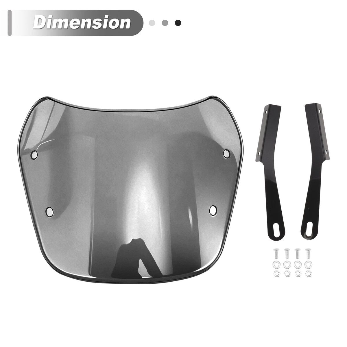 Motorcycle Wind Deflector for Yamaha XJ 400 Diversion (1991–1993) ABS Gray