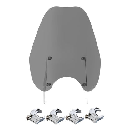 Windshield Windscreen & 39mm Clamps for Harley Sportster 883 1200 (1988–2022)