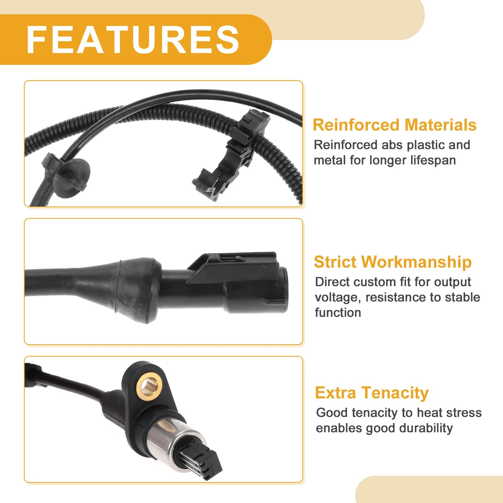 ABS Wheel Speed Sensor F81Z2C204AA for Ford Excursion (2000–2005) Front Right