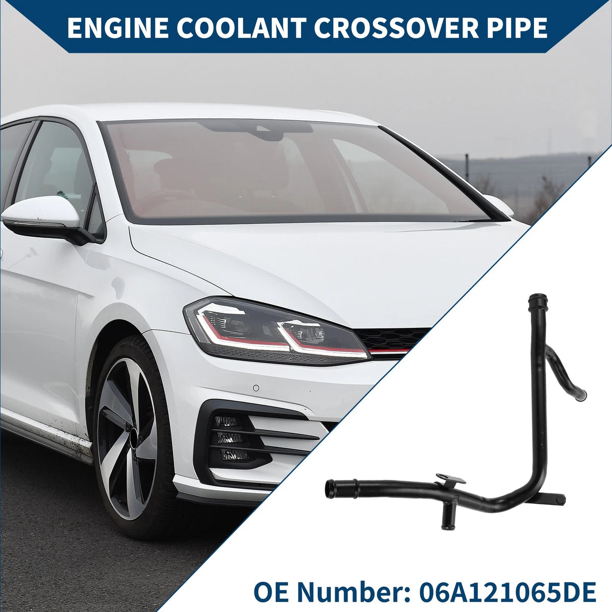 Engine Coolant Crossover Pipe Replacement for Volkswagen Golf 1.6 (1997–2013)