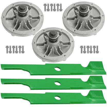 Deck Spindles with Blades Heavy Duty for Exmark QST22BE482 (2022–2023)