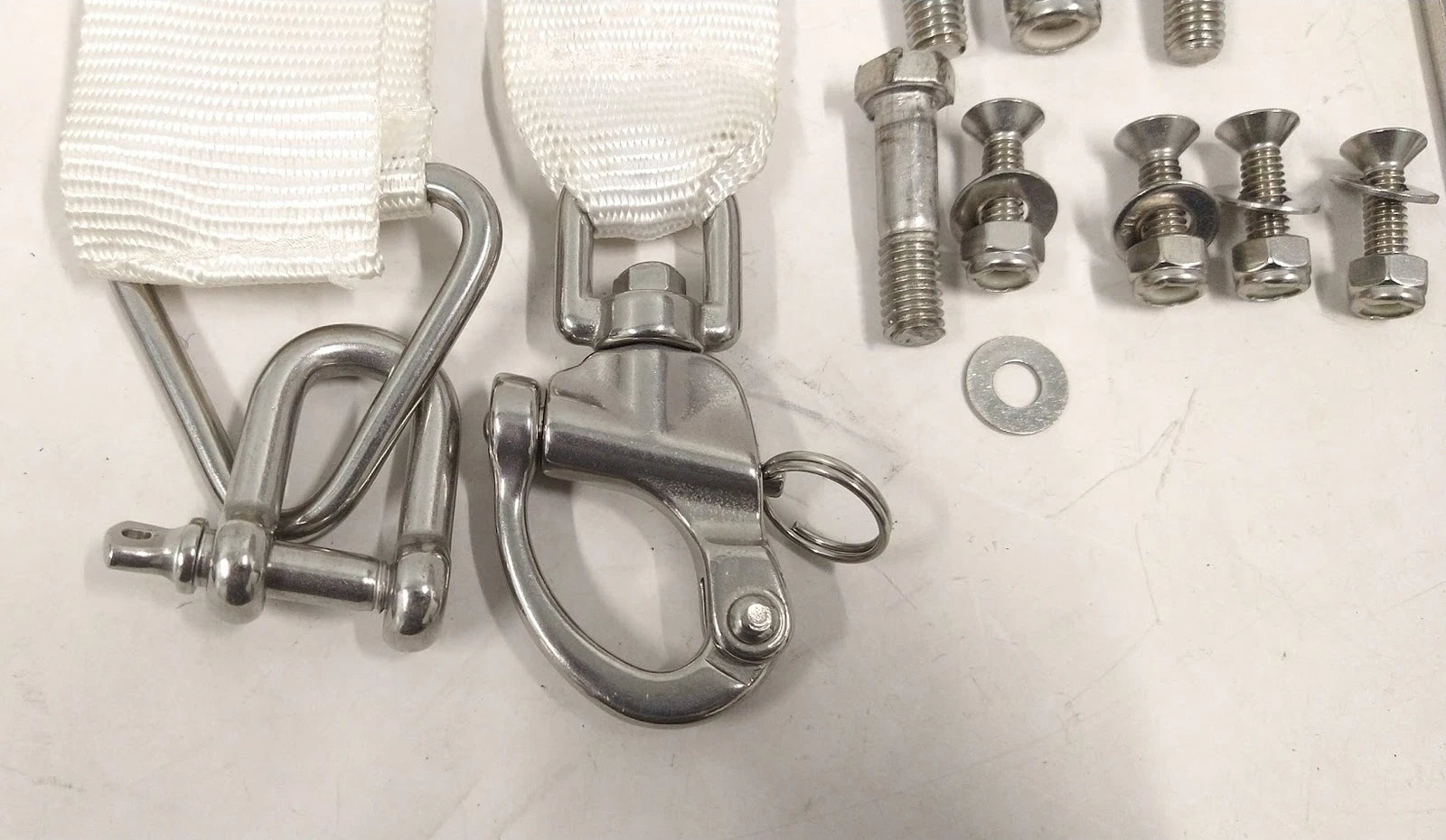 Swivel Snap Shackle Set with Pin, Strap & Bracket for Parts