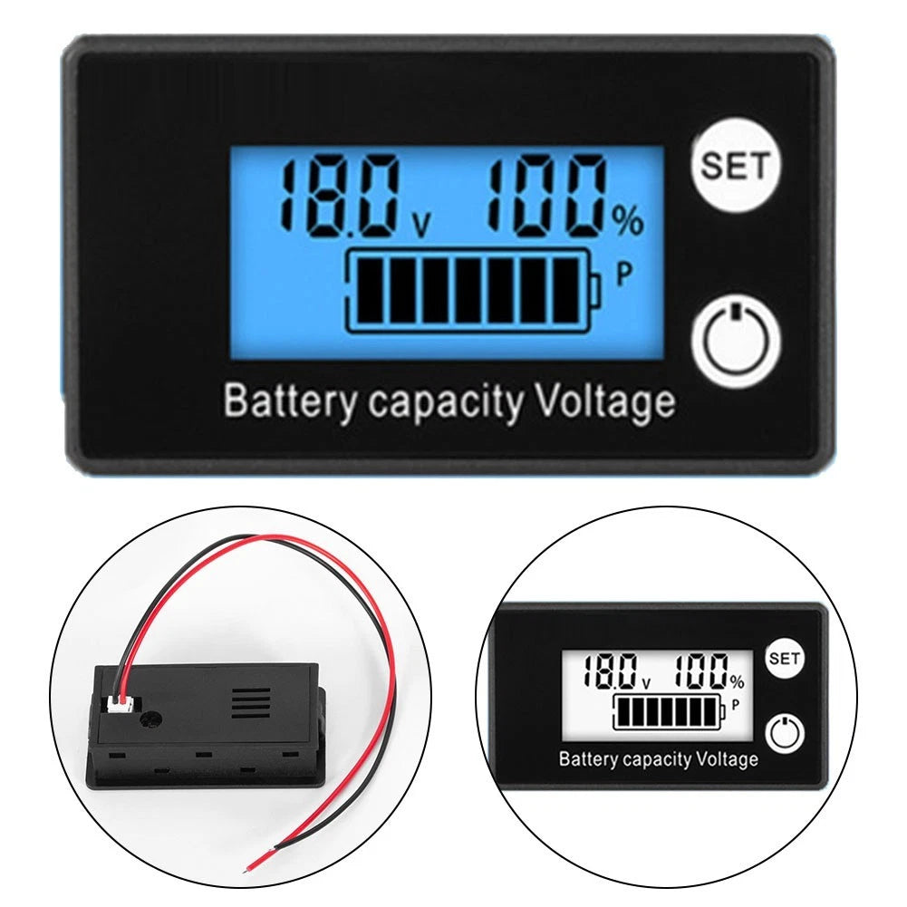 DC Voltage Meter for Electric Motorcycle Batteries