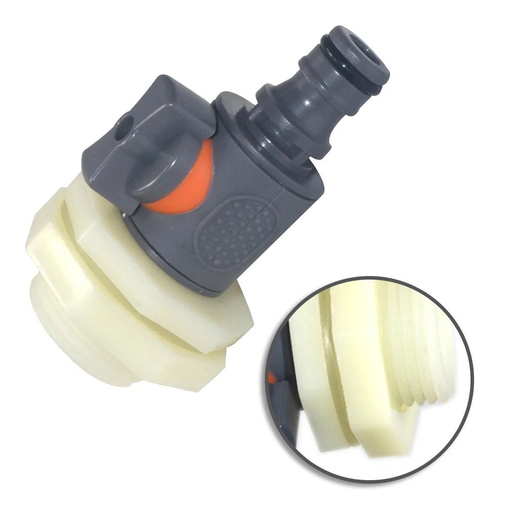 Nipple Valve Set with 3/4 Quick Connect for Garden Watering