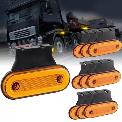 10X Orange Amber LED Marker Lights for Vehicle Safety