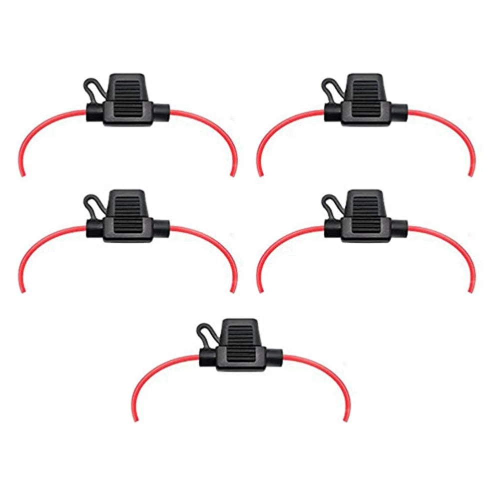 5 Pack Waterproof Inline Fuse Holders 12 Wire 12V 30A