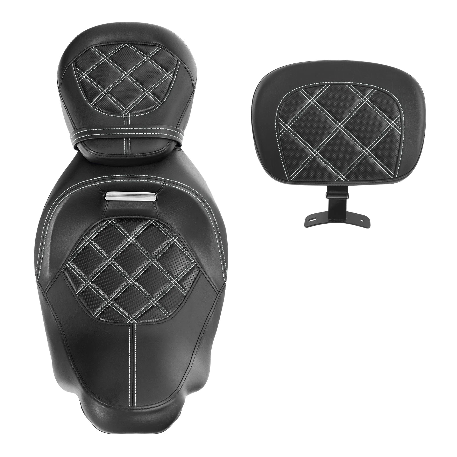Low-Profile Driver & Passenger Seats Backrest for Harley Touring (2009–2023)