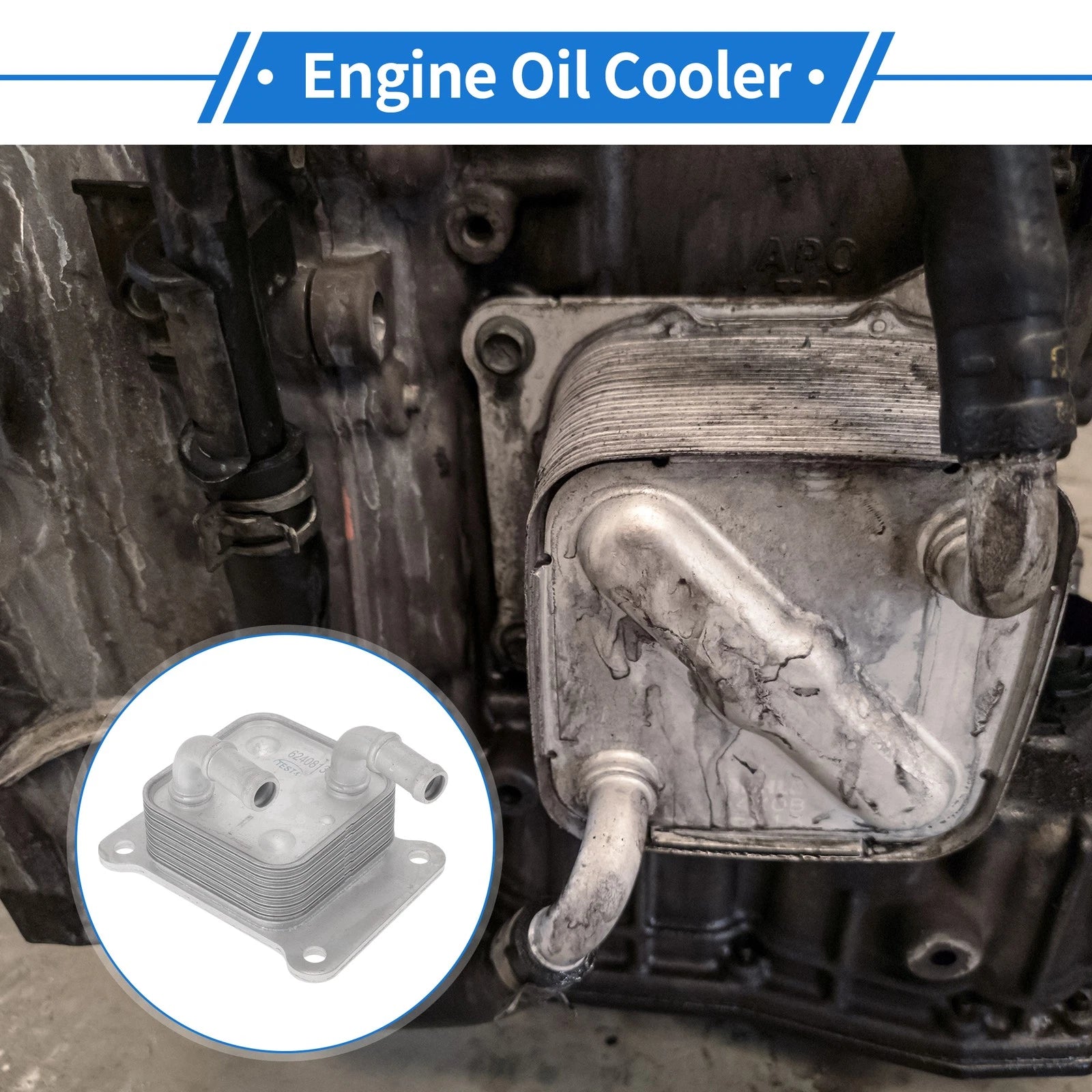 Engine Oil Cooler Replacement for Toyota Tacoma 2015–2023 Transmission Cooler