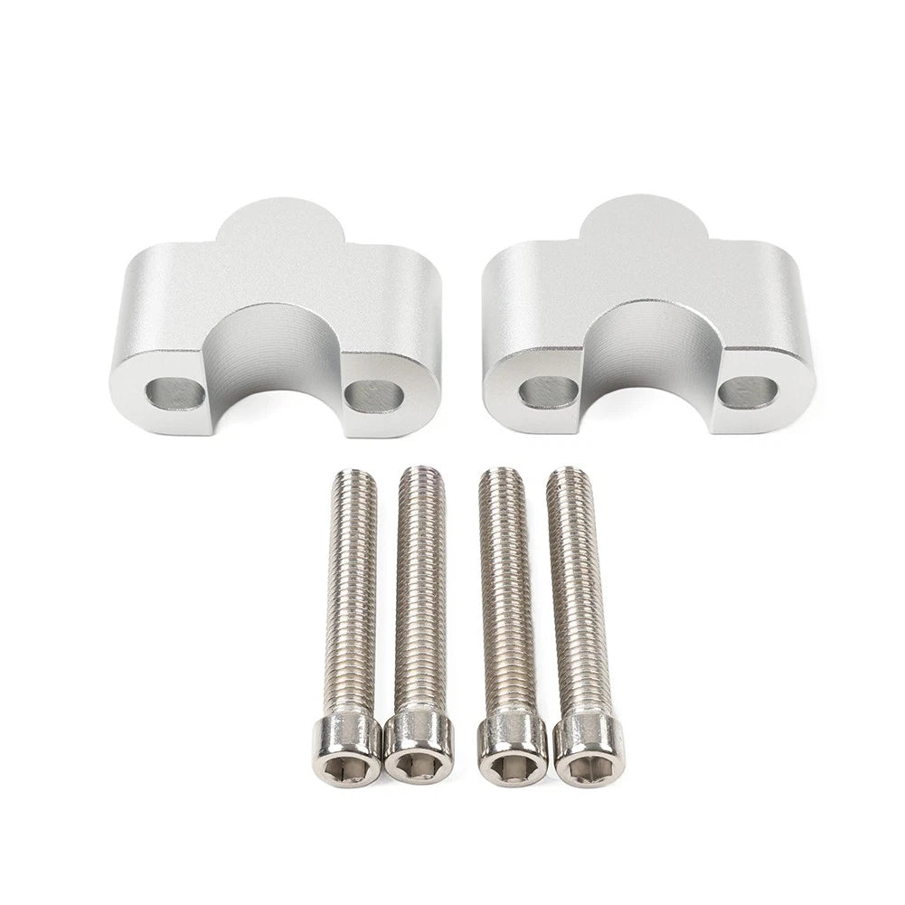 Handlebar Riser Lift Set Clamps 7/8" Bar 25mm for Honda Kawasaki