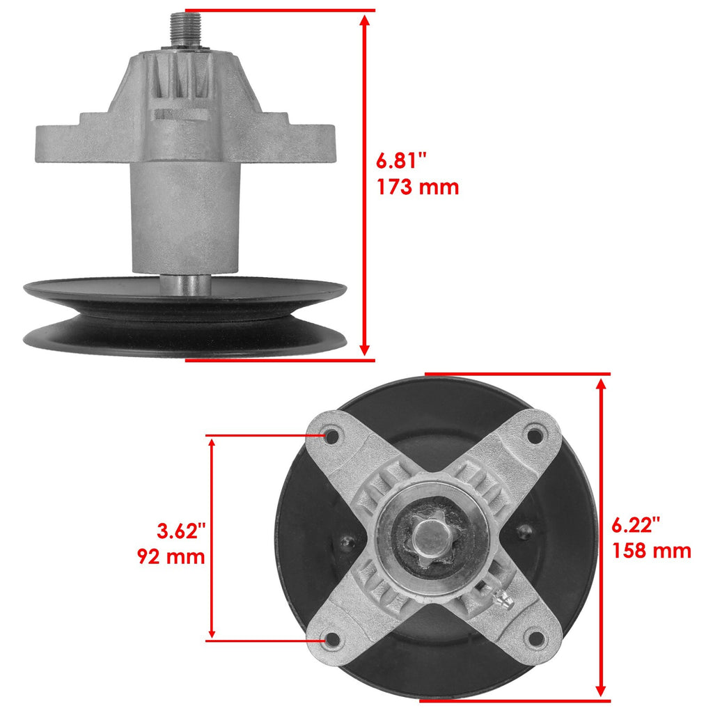 Spindle with Pulley for MTD 42 Inch Deck (2005–2018)