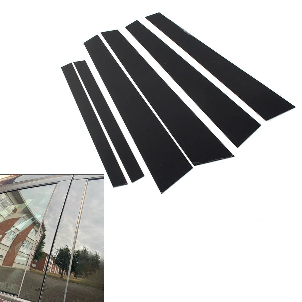 Set of 6 Door Window Pillar Post Covers for BMW 5 Series E60 (2004–2010)