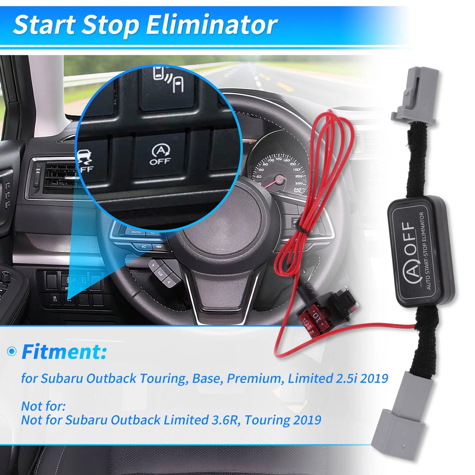 Auto Start Stop Eliminator for Subaru Outback (2015–2019)