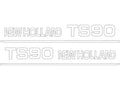 Bonnet Decal Set for New Holland TS90