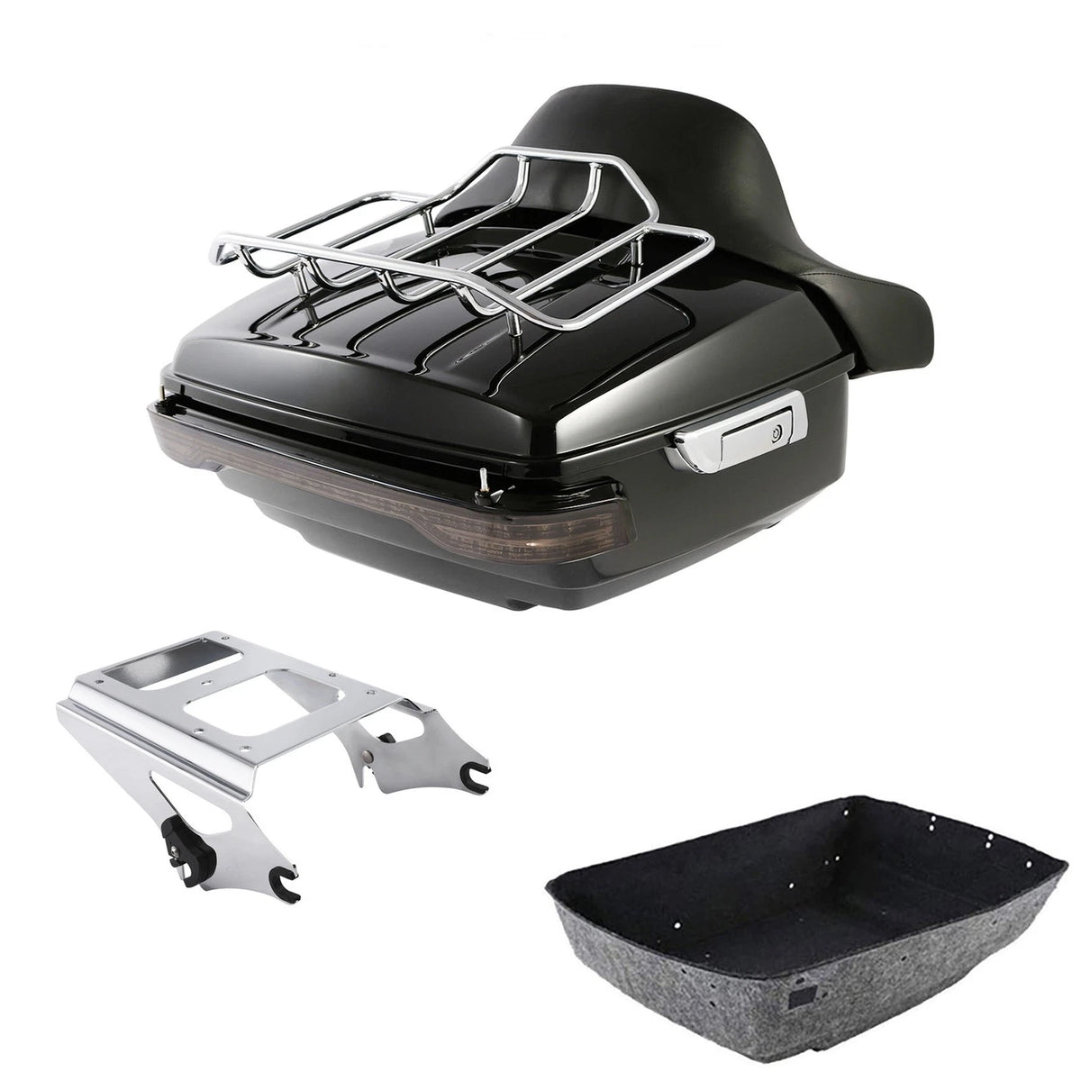 Trunk Luggage Backrest Light Rack for Harley Electra Glide (2009–2013)