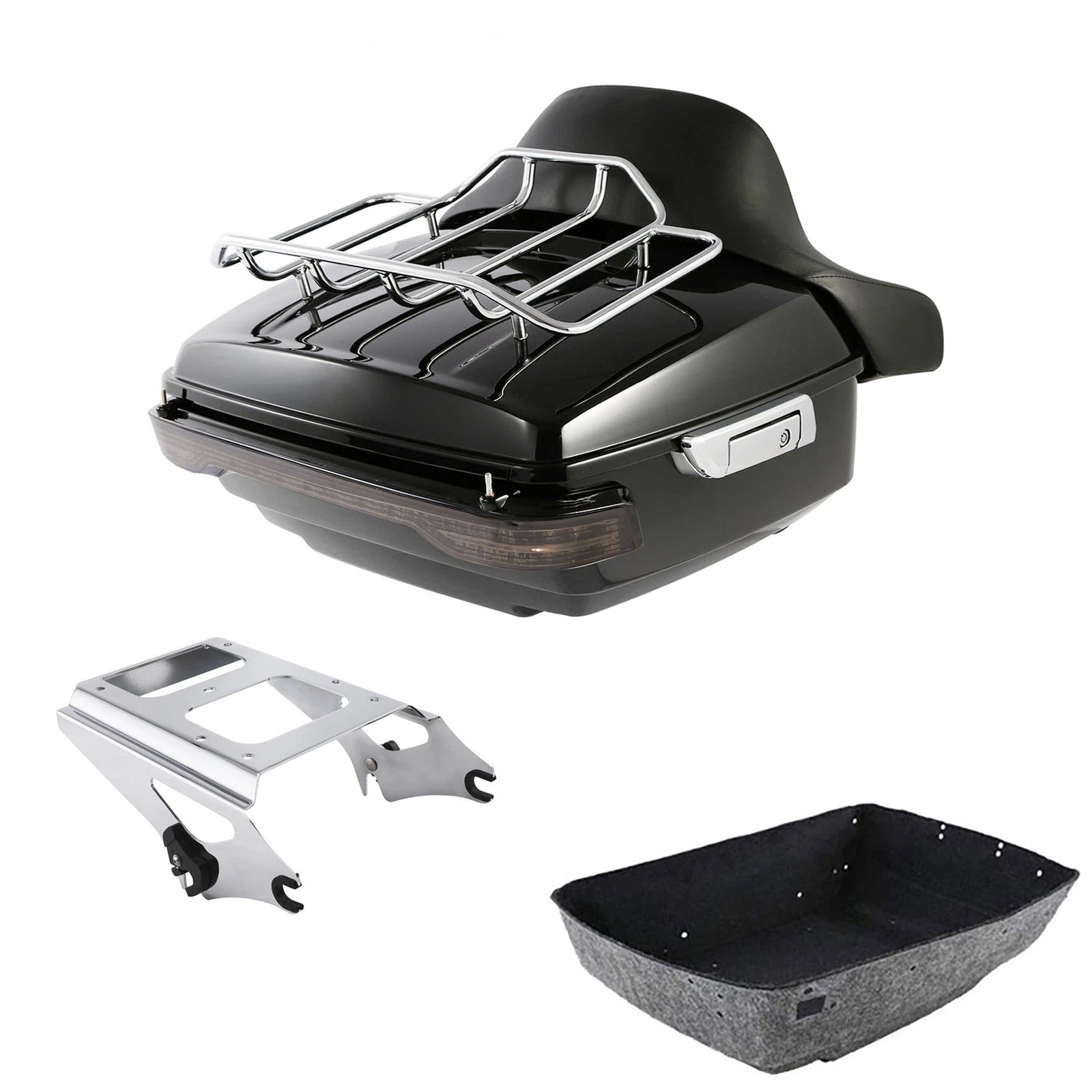 Trunk Luggage Backrest Light Rack for Harley Electra Glide (2009–2013)