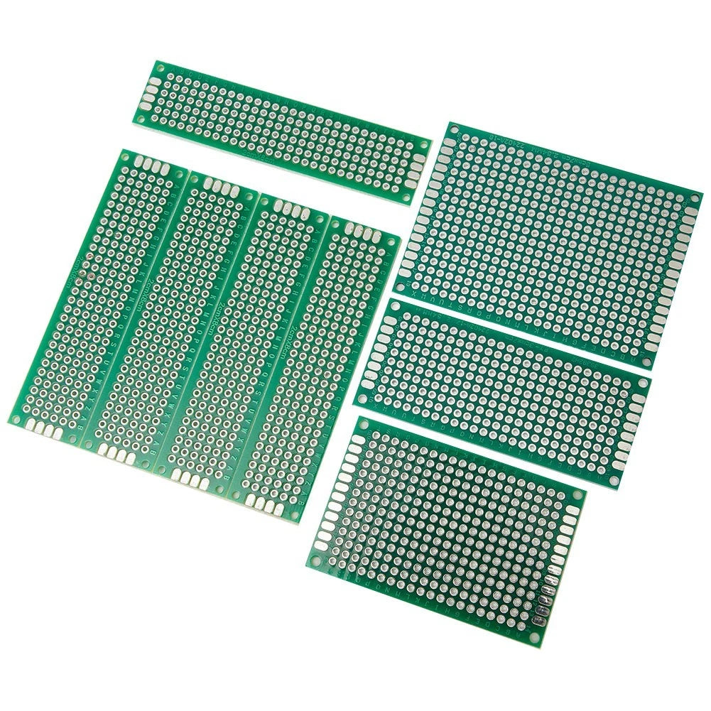 2X PCB ProtoBoards Circuit Boards 2X8cm 3X7cm 4X6cm 5X7cm