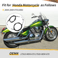 2X Throttle Cable Push Pull for Honda VTX1300C (2004–2009)