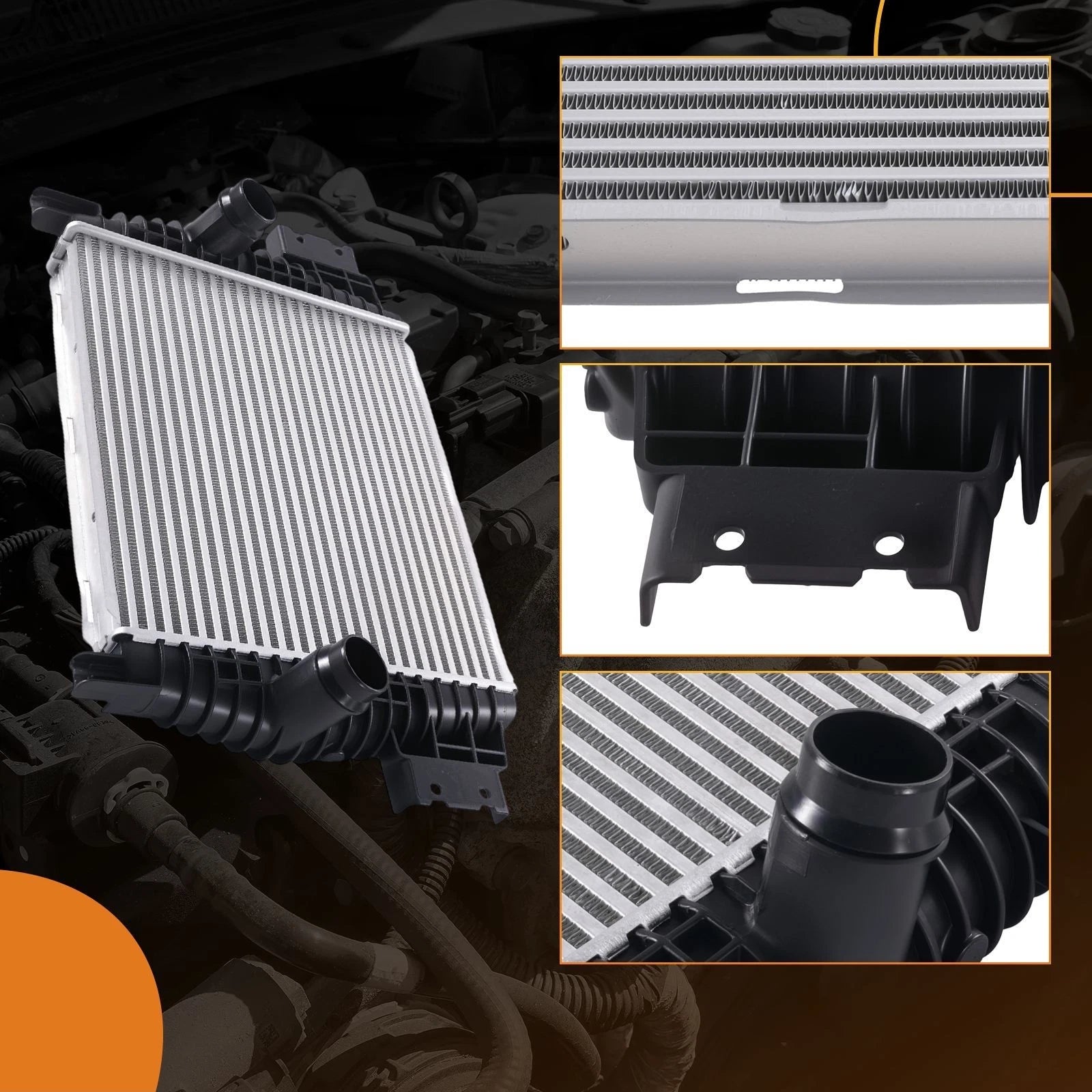 Intercooler for Silverado 1500 LTD 2.7L (2022) 85168760 Direct Replacement