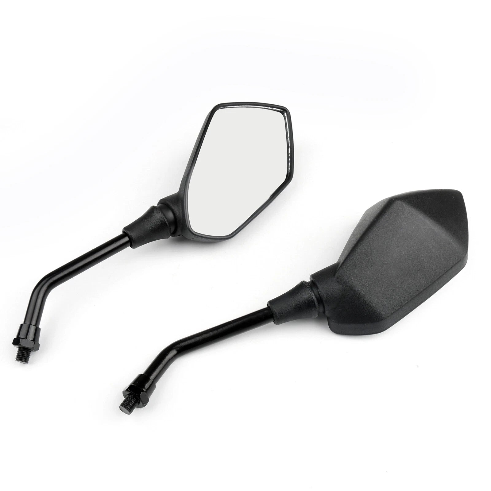 10mm Black Rear View Side Mirrors for Honda Suzuki Kawasaki